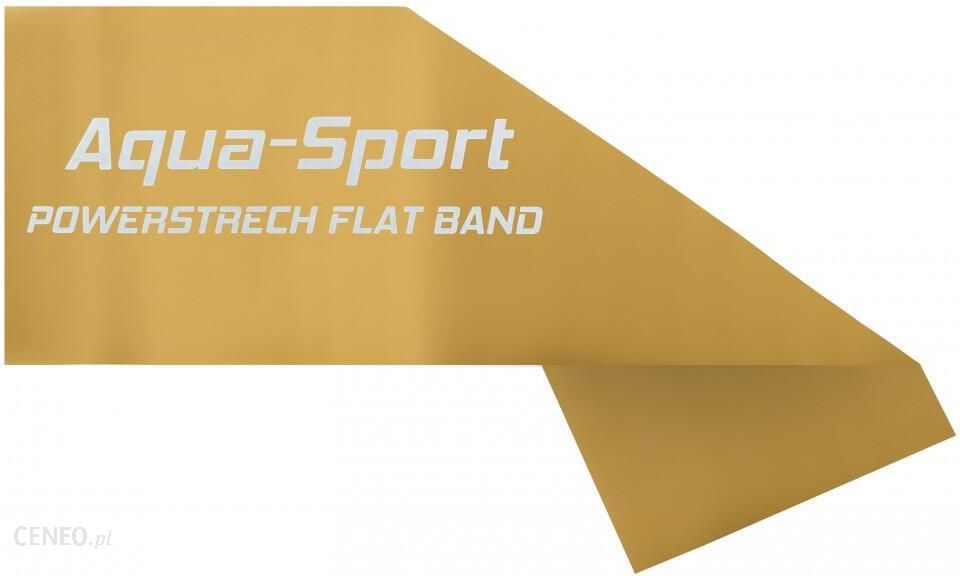 Aqua Sport Powerstrech Taśma Flat Band Ochra Żółty