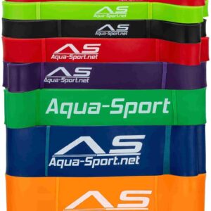 Aqua Sport Zestaw 9 Gum Taśmy Do Ćwiczeń Oporowe Podciągania Wielokolorowy