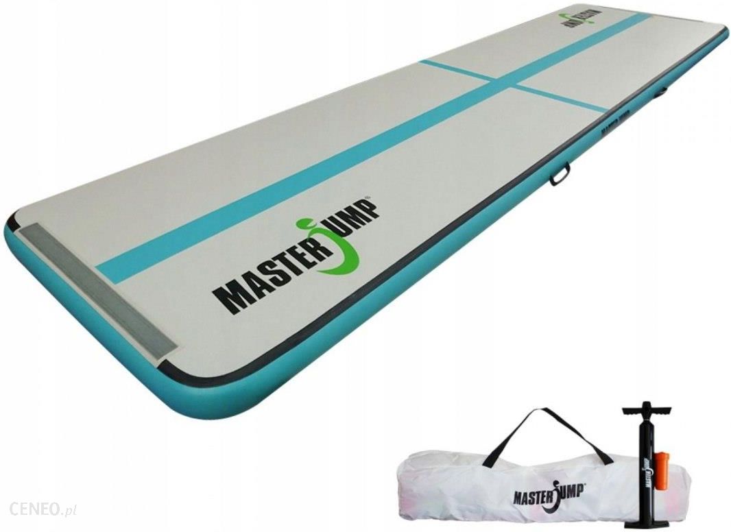 Master Airtrack Dmuchana Mata Gimnastyczna S-Pro 400 X 100 X 10 Cm Grey-Teal (MASB864SGREYTEAL)