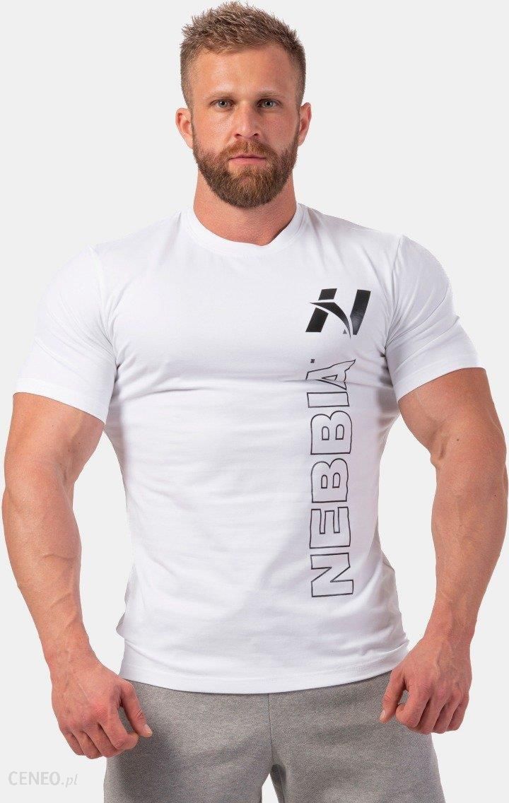 Nebbia Men‘S T Shirt Vertical Logo White