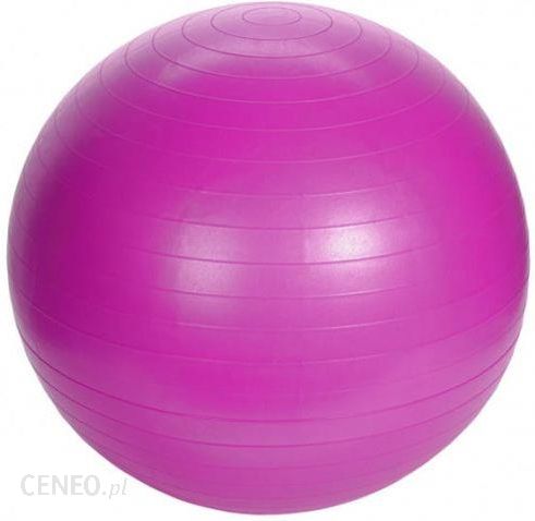 Piłka gimnastyczna do fitnessu jogi 55cm Różowa